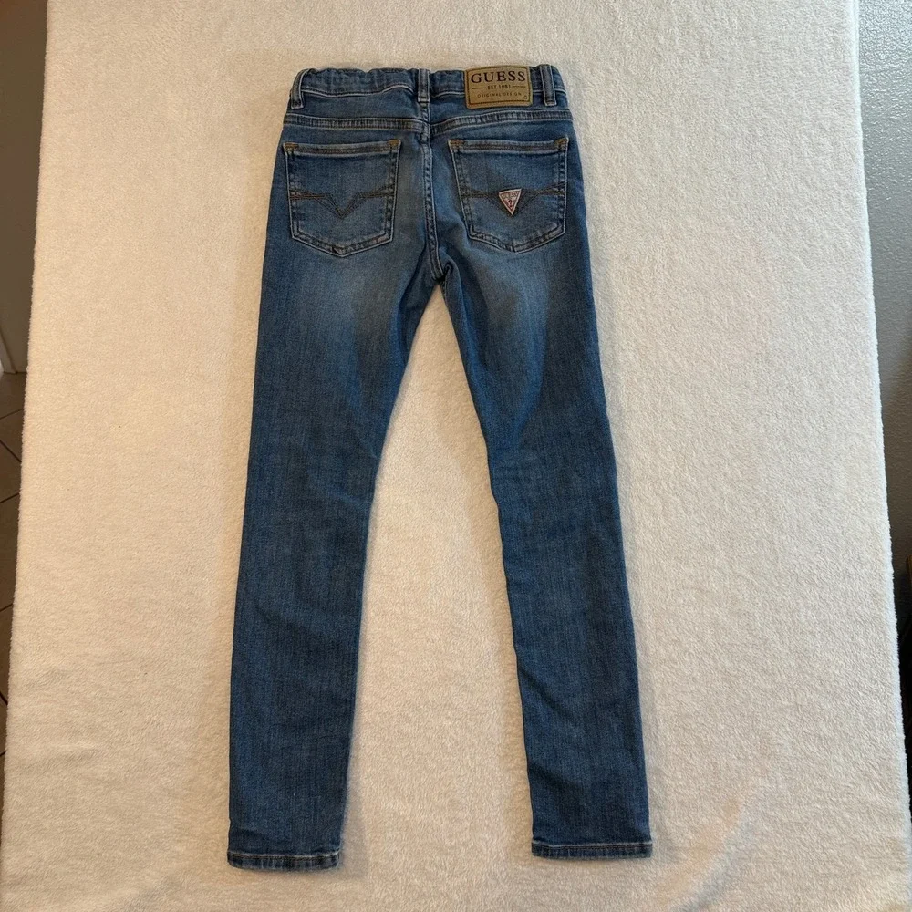 Guess Eco Skinny Fit Jeans Medium Wash Blue Denim Size 10